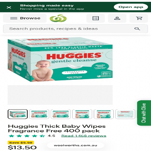 Baby wipes- Fragrance Free
