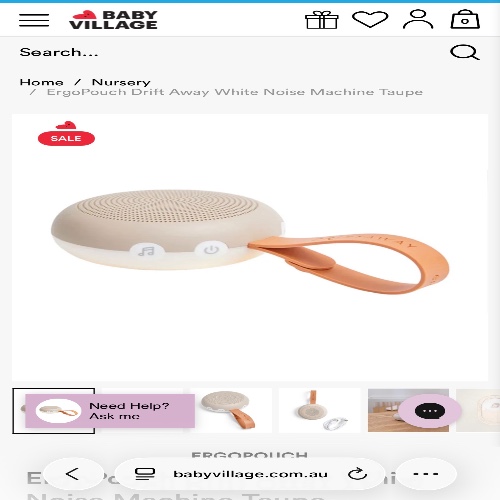 Drift Away White Noise Machine Taupe
