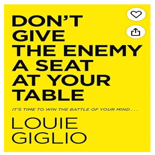 Book - don't give the enemy a seat at your table