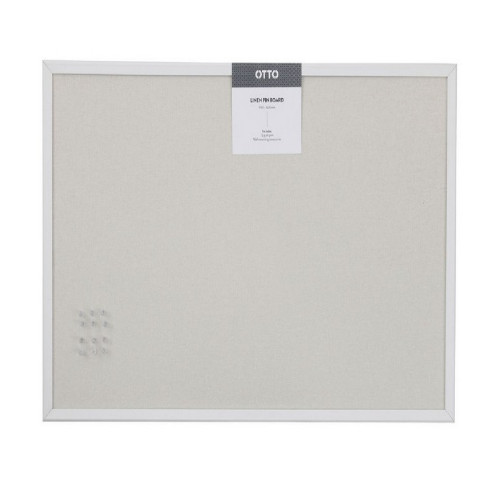 Otto Linen Memory Board | 600 x 900 mm | White Frame