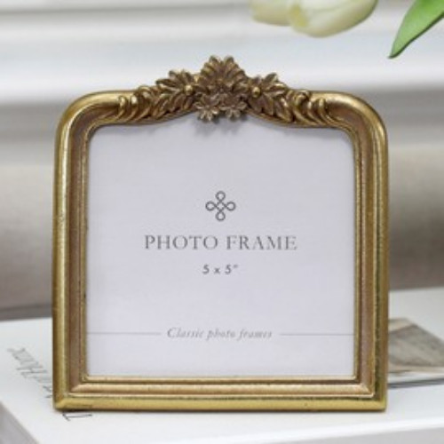 Clarissa Gold Arch Photo Frame 5x5"
