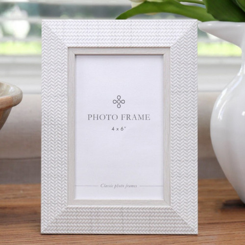 Eastview White Photo Frame 4x6"