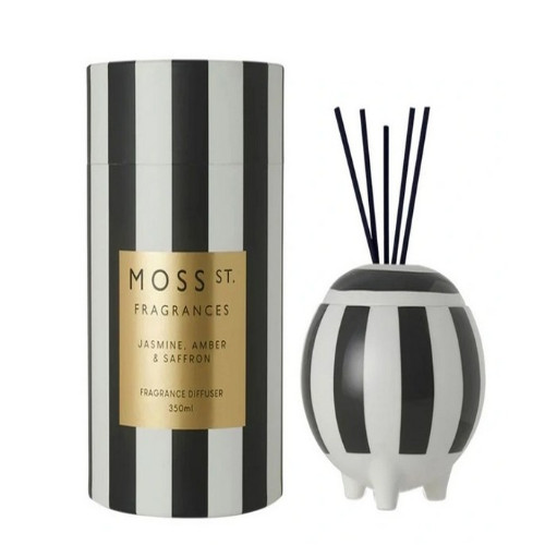 Moss St. Fragrances Large Diffuser | Jasmine, Amber & Saffron 350ml