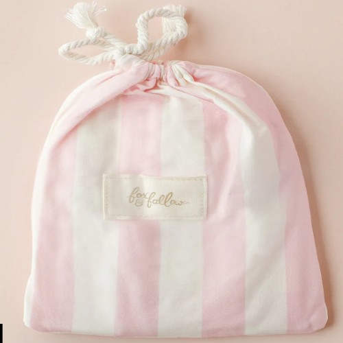 Petal Stripe Organic Fitted Bassinet Sheet/Change Pad Cover