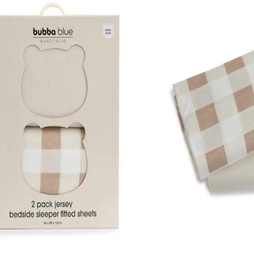 Bassinet fitted sheet - 2 pack