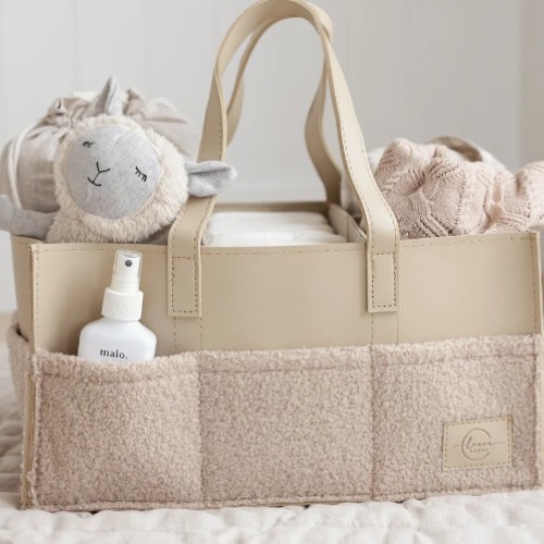 Luxe Nappy Caddy - Nude