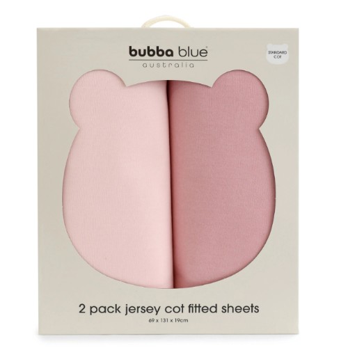Bubba Blue Sundae Cot Fitted Sheet 2 Pack Cupcake