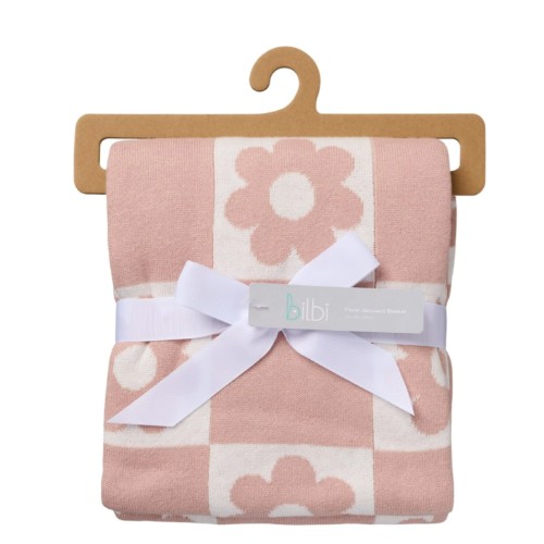 Bilbi Jaquard Blanket Dusty Pink