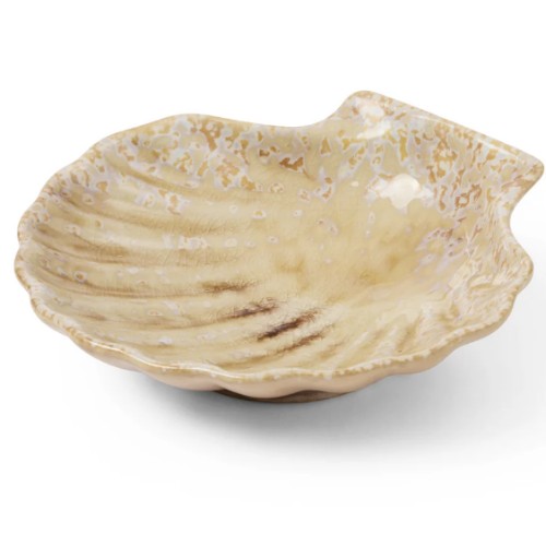Madras Link Scallop Sand Glazed Dish