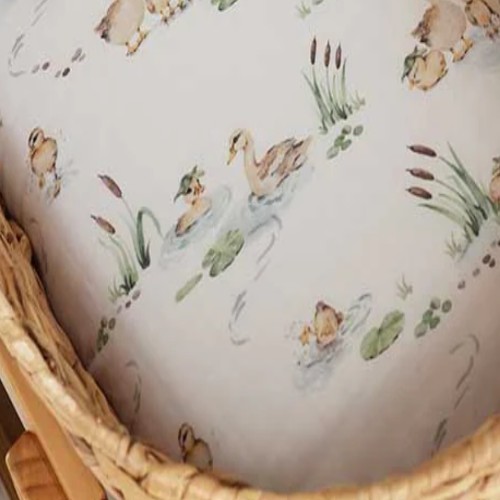Duck Pond Organic Bassinet Sheet / Change Pad Cover