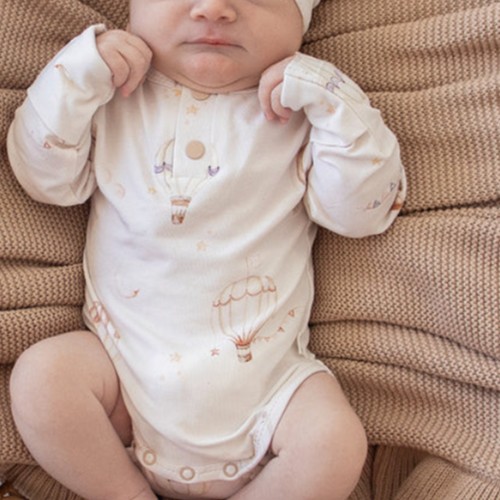 Up & Away Long Sleeve Organic Bodysuit