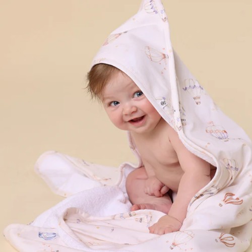 Up & Away Organic Hooded Baby Towel