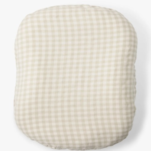 Baby Lounger - Dove Grey Gingham