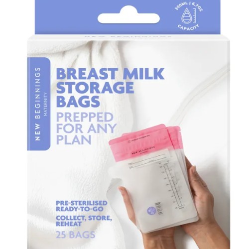 Breastmilk storage bags