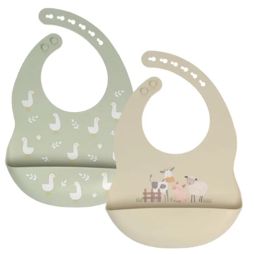 Silicone bib 2 pack