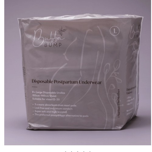 Disposable postpartum underwear