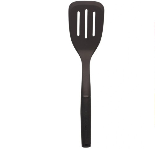 KitchenAid Soft Touch Nylon Slotted Turner in Black