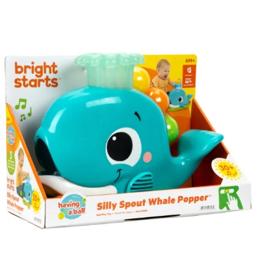 Bright Starts Silly Spout Whale Popper Assorted