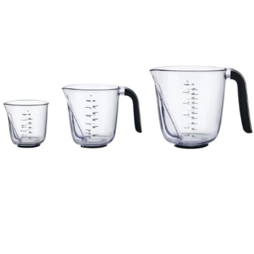 KitchenAid Set of 3 Angled Measuring Jugs