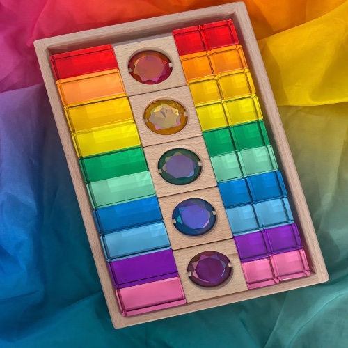 Lucite building block set