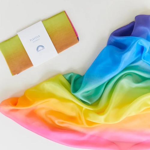 Rainbow play silk