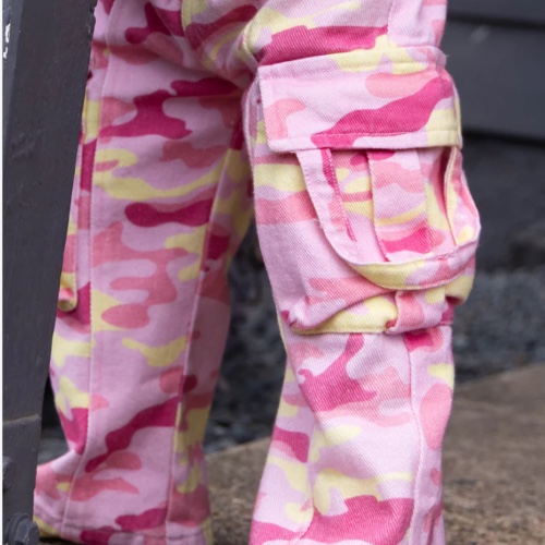 Pink lemonade cargo pants