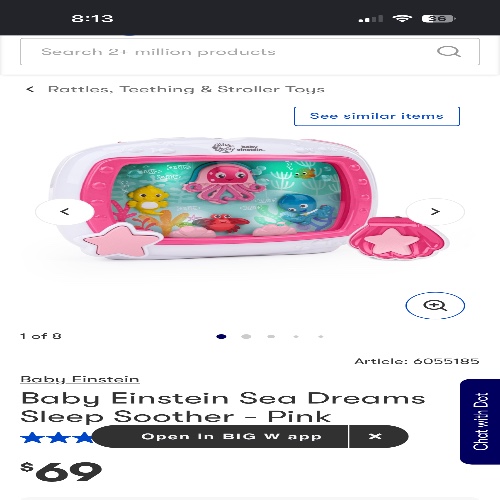 Baby Einstein sea dreams sleep soother