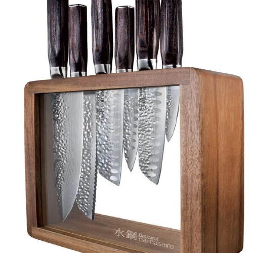 Baccarat Damashiro 7 Piece Knife Block