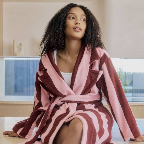 Hommey Robe - Rocky Road Stripes