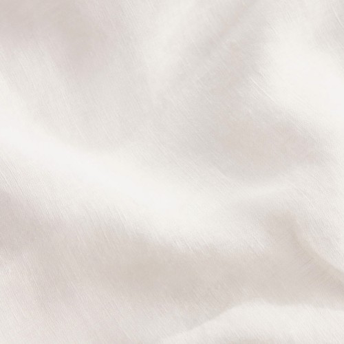 Linen Fitted Sheet - Meringue