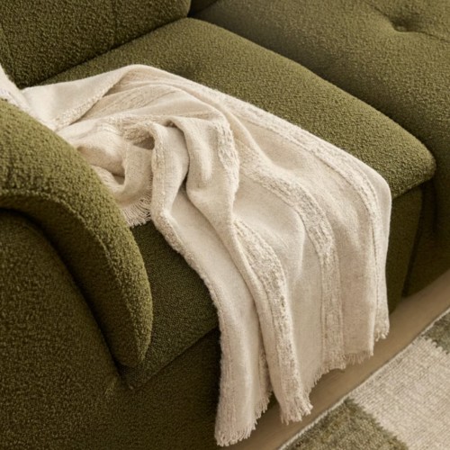 Finley Natural Stripe Throw