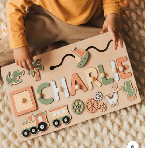 Toddlers Personalized Wooden Puzzle