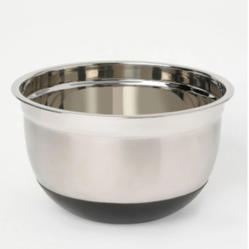 The Cooks Collective  Non Slip Steel Mixing Bowl 26 cm in Silver