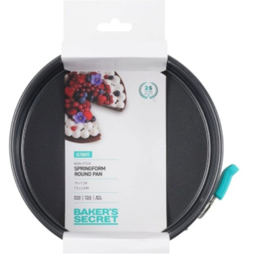Baker's Secret  Ultimate Non-Stick Springform Round Cake Pan 19.5cm in Black