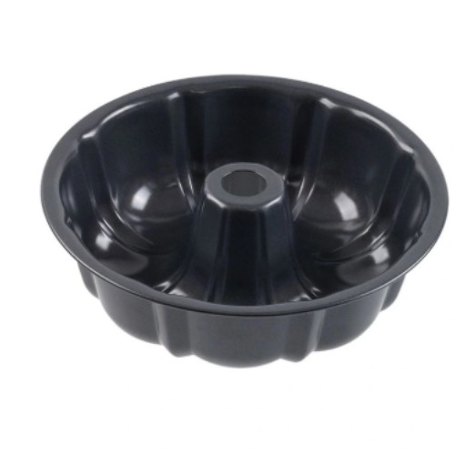 Baker's Secret  Ultimate Non-Stick Fluted Ring Cake Pan 25.5cm in Black