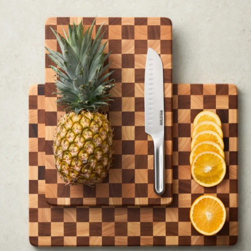 Wolstead Checkered End Grain Chopping Board 40x30cm