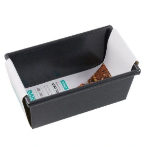Baker's Secret  Ultimate Non-Stick Box Sided Loaf Tin 22x11.5cm in Black
