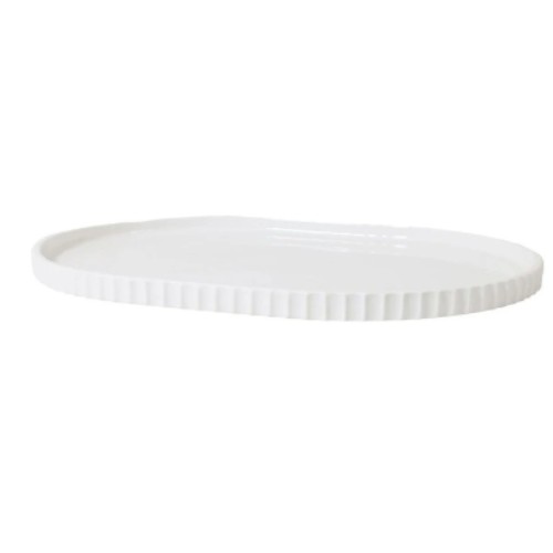 Robert Gordon  Lume Oval Tray in White