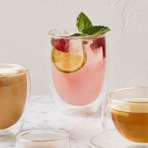 Maxwell & Williams  Blend Double Wall Cup 350ml Set of 2 in Clear