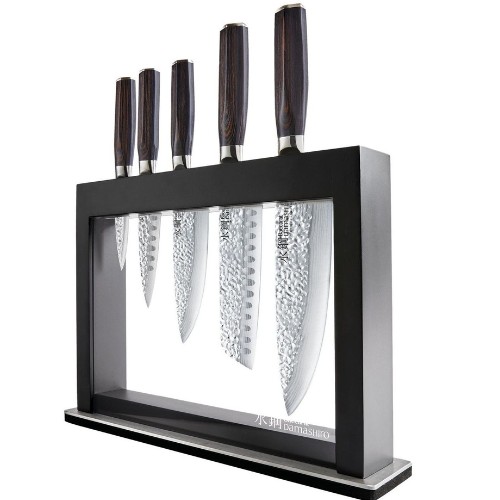 Baccarat - Damashiro EMPEROR Hisa 6 Piece Knife Block in Black