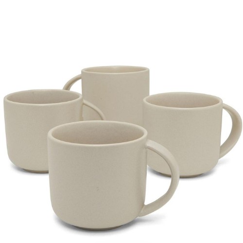 David Jones Collection - Airlie Sand Stoneware Mugs | Set of 4