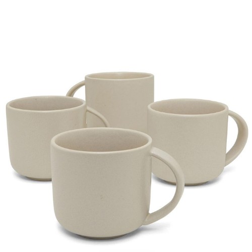 David Jones Collection - Airlie Sand Stoneware Mugs | Set of 4