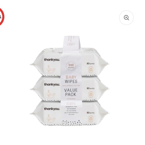 thankyou brand- baby wipes