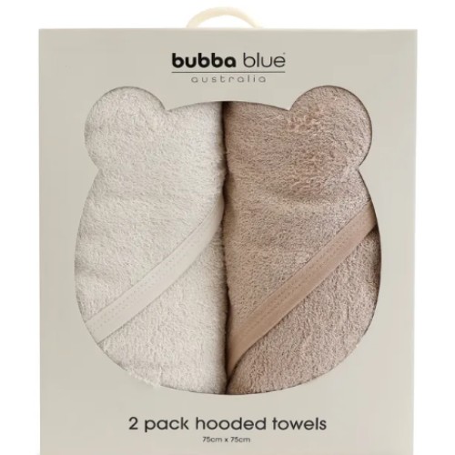 Bubba Blue Sundae Hooded Towel 2 Pack Chestnut