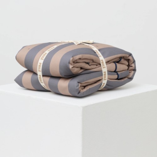 Striped Play Mat - Eggplant