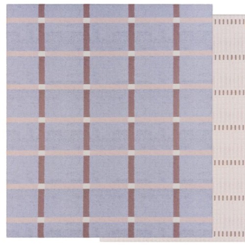 Large Foam Play Mat - Chambray Plaid/Loop