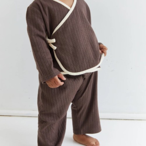 August Pointelle Set - Cocoa