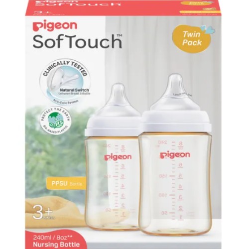 Pigeon SofTouch III Bottle PPSU 2 Pack 240ml