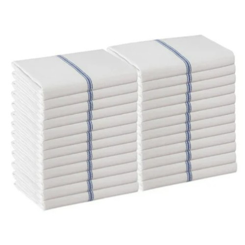 Temple & Webster Striped Cotton Tea Towels (Set of 24)