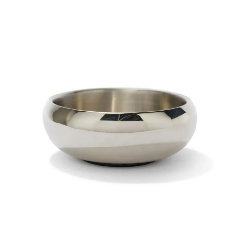 Petbarn Stainless Steel Double Wall Cat Bowl Silver 400mL (x2)